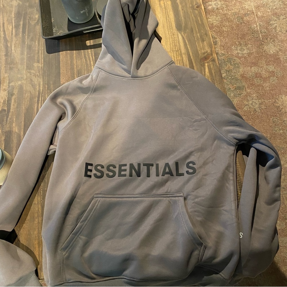 Grey Essentials Hoodie